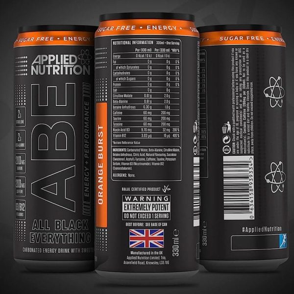 پمپ نوشیدنی اپلاید 330میل (Applied Nutrition ABE All Black Everything Pre Workout) - تصویر 2
