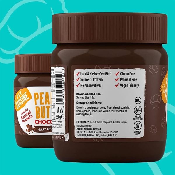 کره بادام زمینی شکلاتی اپلاید نوتریشن (Applied Nutrition Peanut Butter Chocolate) (کپی) - تصویر 2