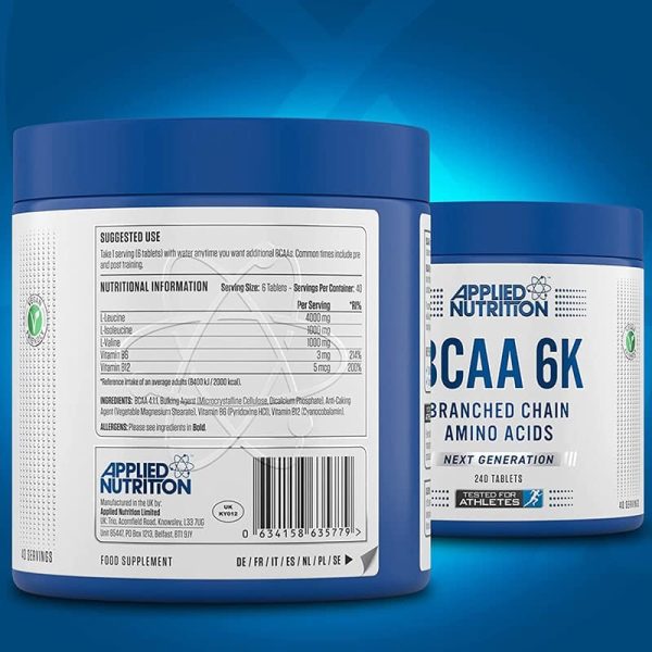 بی سی ای ای 6K اپلاید نوتریشن (Applied BCAA 6K) - تصویر 2