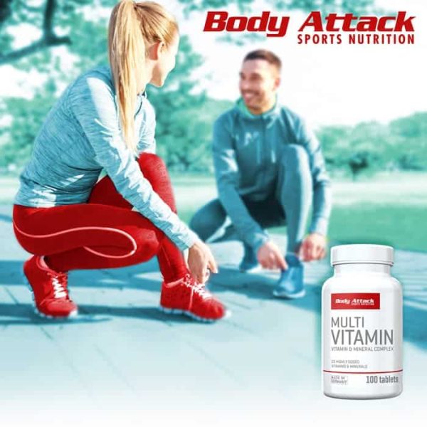 مولتی ویتامین بادی اتک 100 عددی ( BODY ATTACK MULTI VITAMIN) - تصویر 2