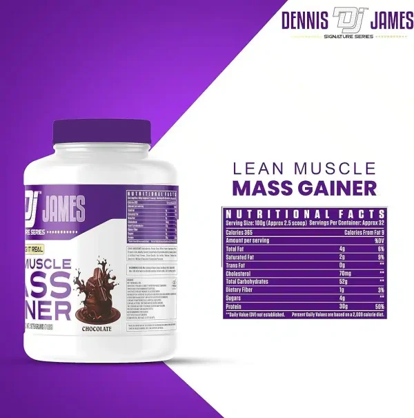 ماسل مس گینر دنیس جمیز 3.1کیلوگرم(DennisJames MUSCLE MASS GAINER) - تصویر 4