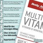 مولتی ویتامین بادی اتک 100 عددی ( BODY ATTACK MULTI VITAMIN) - تصویر 3