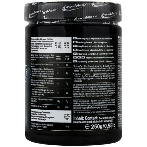 گلوتامین پرو آیرون مکس 250گرم (IRONMAXX GLUTAMINE PRO) - تصویر 2