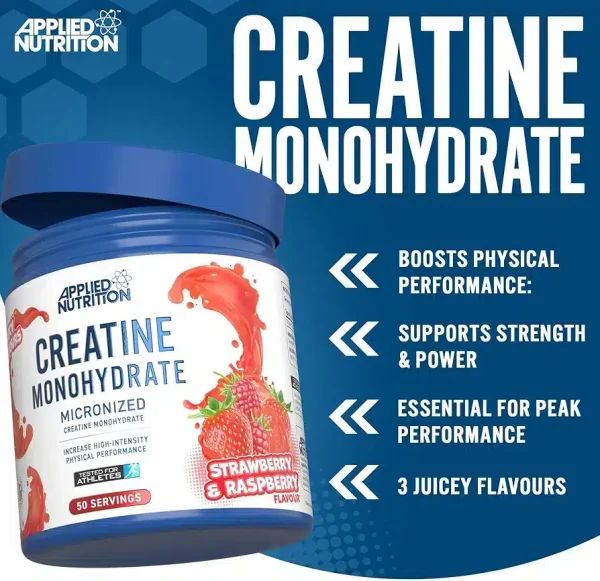کراتین مونوهیدرات طعم دار اپلاید 250گرم (Applied CREATINE MONOHYDRATE) - تصویر 2