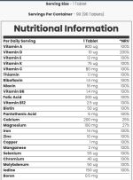 مولتی ویتامین مای ویتامینز 90عدد (Myvitamins A-Z) - Image 3