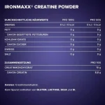 کراتین مونوهیدرات آیرون مکس 250گرم (IRONMAXX CREATINE POWDER) - Image 2