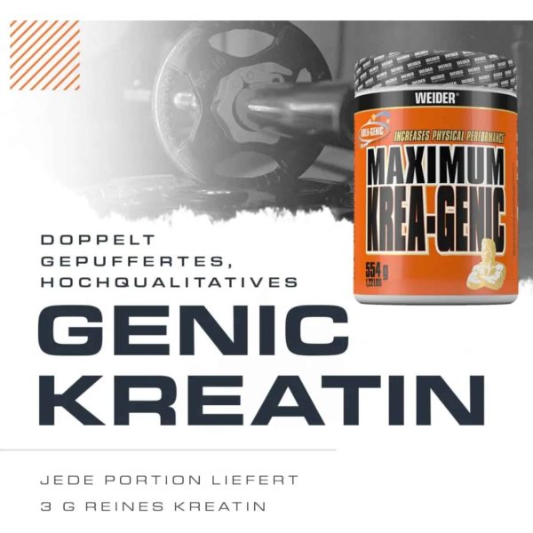کراتین ترکیبی ویدر 554گرم (Weider Weider Maximum Krea-Genic) - تصویر 3