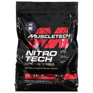 پروتئین نیتروتک وی گلد 100% ماسل تک 3.7 کیلوگرم (Muscletech Nitro Tech 100% Whey Gold)