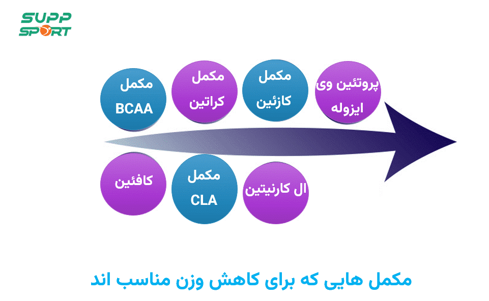برخی از مکمل هایی که برای کاهش وزن مناسب اند