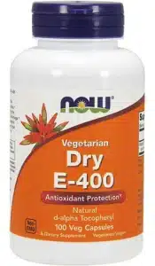 Sup Vegetarian Dry E-400 Antioxidant Protection* Natural d-alpha Tocopheryl 100 Veg Capsules Non-GMO A Dietary Supplement Vegetarian/Vegan