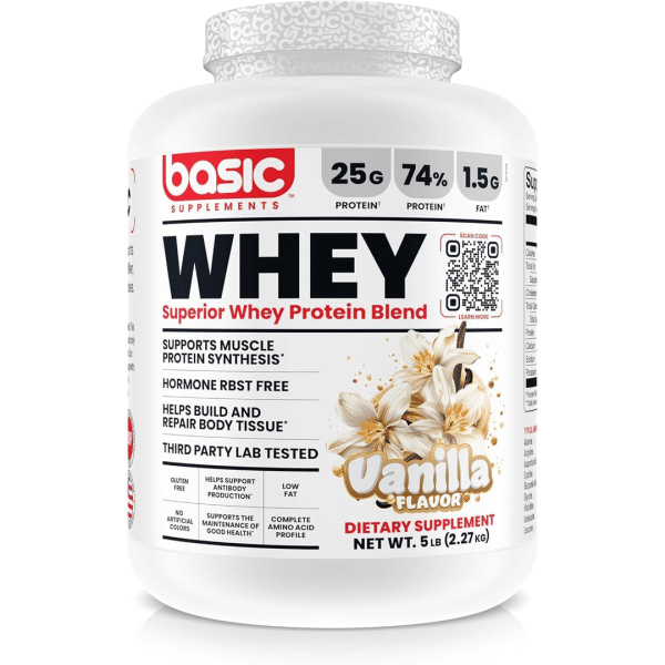 پروتئین وی بیسیک 2.27 کیلوگرم (Basic Whey Protein)
