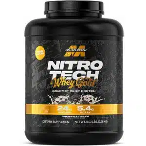 پروتئین وی گلد نیتروتک ماسل تک 2.27کیلوگرم (MuscleTech Nitro-Tech 100% Whey Gold)