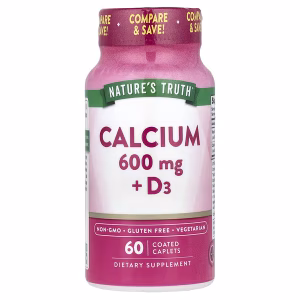 کلسیم + ویتامین دی3 نیچرز تروث 60عدد (Nature's Truth Calcium + D3)