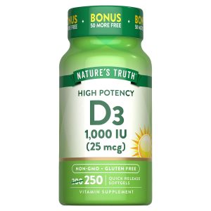 ویتامین دی3 نیچرز تروث 250عدد (Nature’s Truth Vitamin D3 1000 IU)